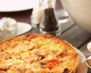 Quiche sans pâte aux lardons et poireaux au thermomix