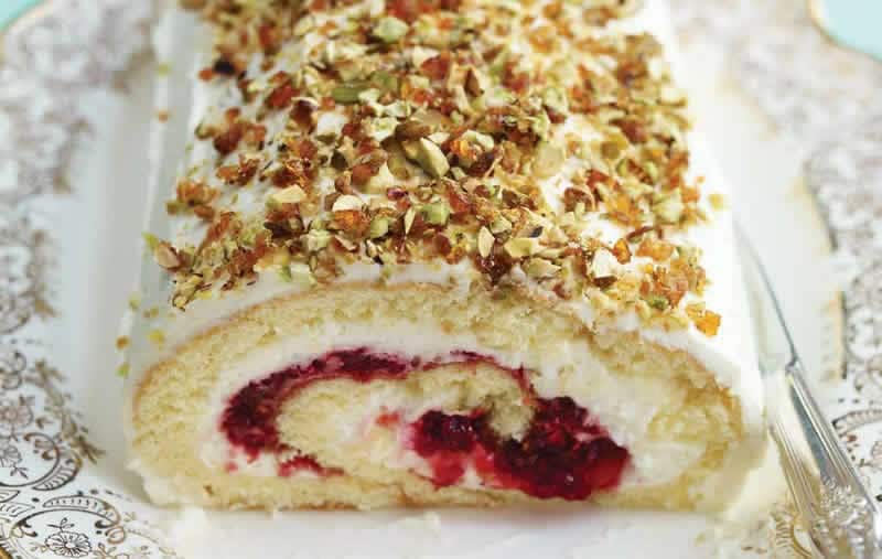 Buche Noel Fromage Blanc Framboises Au Thermomix