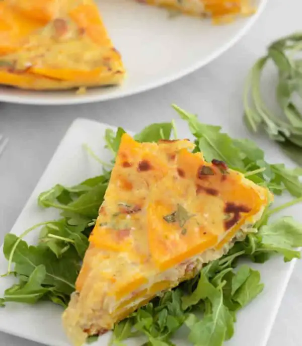 Tarte à la butternut et lardons au thermomix - Recette Thermomix