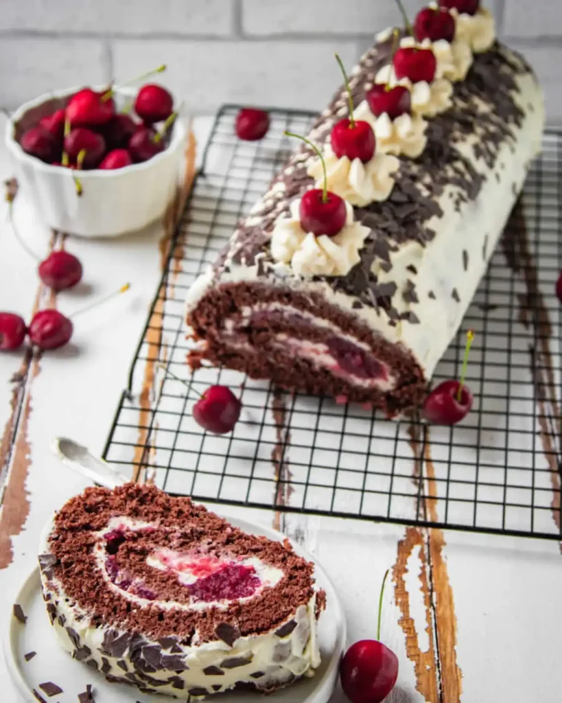 Bûche de Noël façon forêt noire au Thermomix