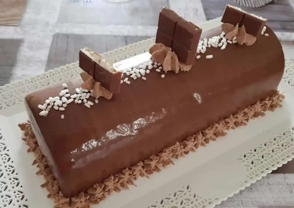 Bûche au Kinder Chocolat au Thermomix