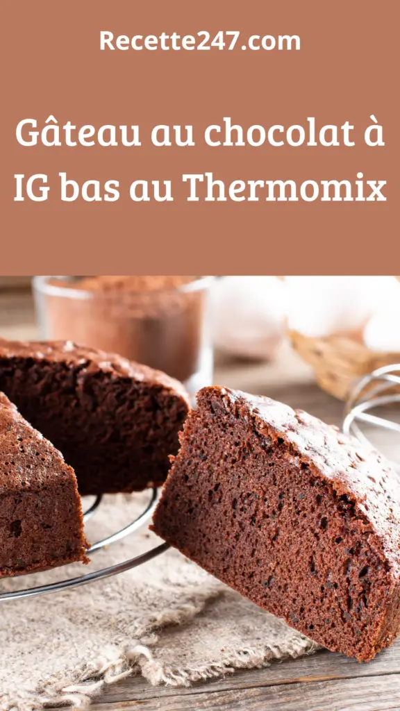 Gâteau au chocolat à IG bas au Thermomix