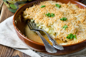 Gratin au Chou Vert et Fromage