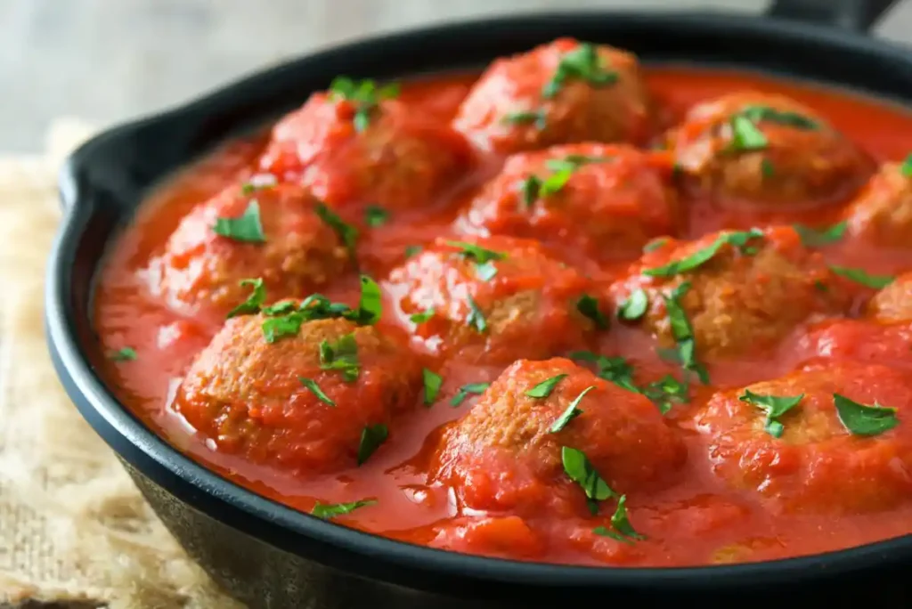 Boulettes de Bœuf Haché à la Sauce Tomate