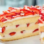 Gâteau aux Fraises et Crème Légère